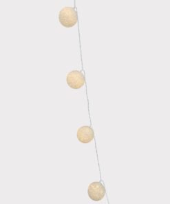 Pre-Lit Ball Ornament Garland with White Lights - 172"