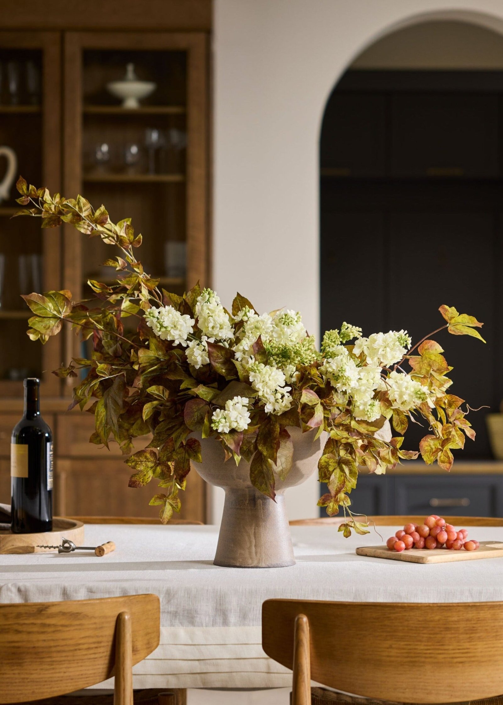 Faux Grape Ivy Stem in Green Eggplant - 48" - Image 4